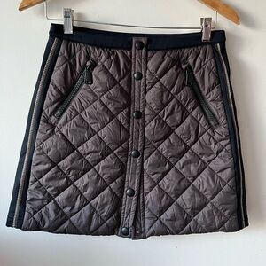 Alp n Rock Puffer Quilted Mini Skirt Small